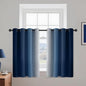 Yakamok Blue and Greyish White Ombre Curtains, Room Darkening Gradient Color Curtains for Bedroom, Light Blocking Thermal Insulated Window Drapes for Living Room(2 Panels, 52x36 Inch)
