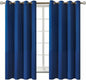 BGment Blackout Curtains for Bedroom - Grommet Thermal Insulated Room Darkening Curtains for Living Room, 52 x 63 Inch, 2 Panels, Royal Blue