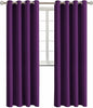 BGment Blackout Curtains - Grommet Thermal Insulated Room Darkening Bedroom and Living Room Curtain, Set of 2 Panels (52 x 95 Inch, Royal Purple)