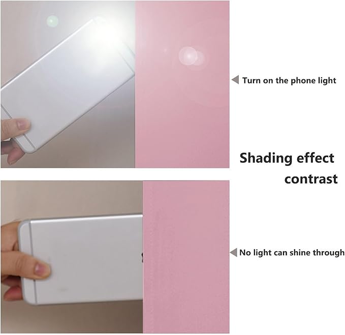 NICETOWN 100% Blackout Curtains with Black Liners, Thermal Insulated Full Blackout 2-Layer Lined Drapes, Energy Efficiency Window Draperies for Bedroom (Crystal Pink, 2 Panels, 55-inch W by 68-inch L)
