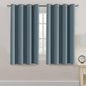 H.VERSAILTEX Blackout Curtain for Living Room Thermal Insulated Window Treatment Curtain 54 inch Length Energy Saving Solid Grommet Top Blackout Drape, One Panel, Stone Blue, 52" W x 54" L