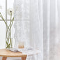 YJ YANJUN Vintage Lace Curtains 72 Inches Long- Victorian Floral Pattern White Sheer Curtain Panels for Patio Door Living Room Bedroom,Light Filtering, French Country Drapes 2 Panels 52W x 72L