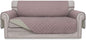 Easy-Going Sofa Slipcover Reversible Loveseat Sofa Cover Couch Cover for 2 Cushion Couch Furniture Protector with Elastic Straps for Pets Kids Dog Cat (Oversized Loveseat, Pink/Beige)