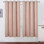 LEMOMO Blush Thermal Blackout Curtains/52 x 72 Inch/Set of 2 Panels Room Darkening Curtains for Bedroom