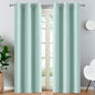 Yakamok Blackout Curtains Room Darkening Thermal Insulated Window Panels,Solid Grommet Top Drapes for Bedroom/Living Room(38Wx90L, Aqua, 2 Panels)