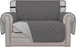 Easy-Going Reversible Chair Cover Washable Sofa Cover for Dogs Water Resistant Couch Slipcover Furniture Protector Cover with Adjustable Straps for Pets (Chair 30 in, Gray/Light Gray)