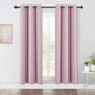 NICETOWN Room Darkening Curtains for Girls Room, Nursery Essential Thermal Insulated Blackout Draperies/Drapes (Baby Pink=Lavender Pink, 1 Pair, 42 x 72 Inch)