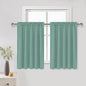 DWCN Blackout Curtains for Living Room Thermal Insulated, Energy Saving & Noise Reducing Bedroom Curtains, Sage Green, W 60x L 36 Inch, Set of 2 Rod Pocket Curtain Panels