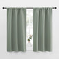 NICETOWN Window Curtains Blackout Drapes - Thermal Insulated Solid Rod Pocket Blackout Curtains/Draperies for Living Room (Sage Green, One Pair, 34 by 40-Inch)