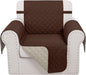 Recliner Chair Covers Reversible Sofa Cover Couch Cover for Pets Lazy Boy Furniture Protector(23''Chair,Brown/Beige)