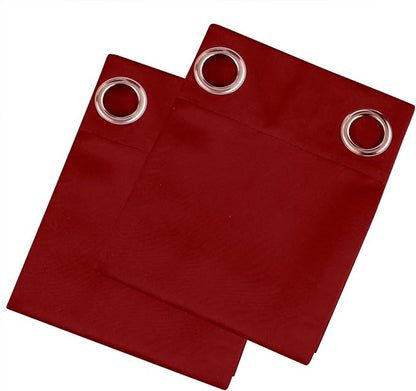LEMOMO Blackout Curtains 52 x 90 Inch Long Red Curtains Set of 2 Panels Room Darkening Curtains for Bedroom and Living Room