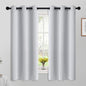 Yakamok Room Darkening Blackout Curtains for Bedroom,Thermal Insulated Grommet Top Window Drapes for Living Room,42W x 63L,Greyish White,2 Panels