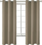 BGment Room Darkening Curtains 63 Inches Long - Grommet Thermal Insulated Drapes Window Treatment Curtains for Bedroom, 2 Panels, 38 x 63 Inch, Cocoa