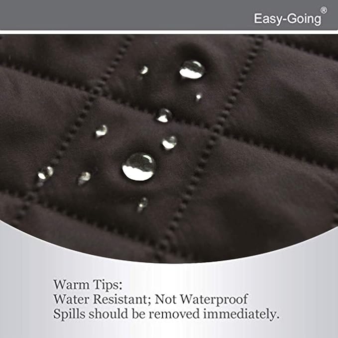 Easy-Going Recliner Chair Slipcover Reversible Sofa Cover Water Resistant Couch Cover Furniture Protector with Elastic Straps for Pets Dog (Recliner, Chocolate/Chocolate)