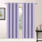 Yakamok Room Darkening Grommet Window Drapes Thermal Insulated Light Blocking Blackout Curtains for Bedroom(52Wx72L,Lilac,2 Panels)
