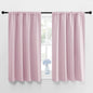 NICETOWN Blackout Curtains for Girls Room - Nursery Essential Thermal Insulated Solid Rod Pocket Top Blackout Drapes (Lavender Pink=Light Pink, 1 Pair, 42 x 45 Inch)