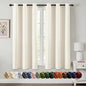 MIULEE Birch Blackout Curtains for Bedroom Living Room 54 Inches Long 2 Panels, Thermal Insulated Room Darkening Drapes Solid Grommet Noise Reduction Light Blocking Window Treatments 40x54 Inch