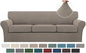 Turquoize 4 Piece Sofa Covers for 3 Cushion Couch Sofa Slipcover Soft Couch Cover for Dogs-Washable Sofa Furniture Covers with 3 Individual Large Cushion Covers, Feature Thick Fabric (XL Sofa, Taupe)