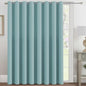 H.VERSAILTEX Blackout Patio Curtains 100 x 108 Inches for Sliding Door Extral Wide Blackout Curtain Panels Thermal Insulated Room Divider - Grommet Top, 9' Tall by 8.5' Wide - Mineral Blue
