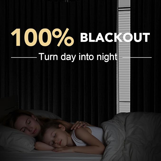 H.VERSAILTEX Linen Blackout Curtains 54 Inches Long 100% Absolutely Blackout Thermal Insulated Textured Linen Look Curtain Draperies Anti-Rust Grommet, Energy Saving with White Liner, 2 Panels, Grey