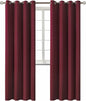 BGment Christmas Blackout Curtains - Grommet Thermal Insulated Room Darkening Bedroom and Living Room Curtains, Set of 2 Curtain Panels (52 x 84 Inch, Burgundy)