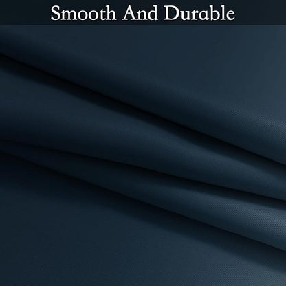 SimpleHome Ombre Room Darkening Curtains for Bedroom, Gradient Navy Blue to Grey White Light Blocking Thermal Insulated Grommet Window Curtain/Drapes for Living Room,2 Panels, 70x84 inches Length