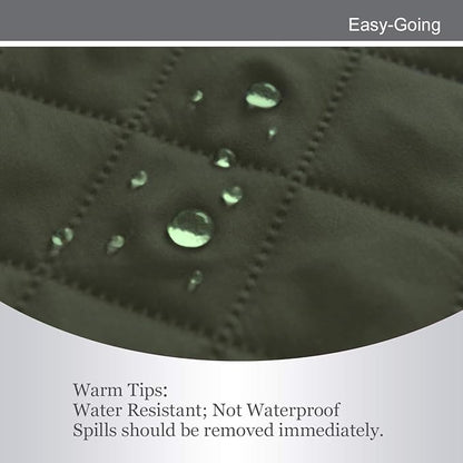 Easy-Going Reversible Oversized Couch Cover for 3 Cushion Couch Sofa Cover for Dogs Water Resistant Furniture Protector Cover with Foam Sticks for Pet (Oversized Sofa, Army Green/Beige)