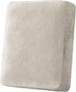 H.VERSAILTEX Velvet Stretch Couch Cushion Cover Plush Cushion Slipcover for Chair Cushion Furniture Protector Seat Cushion Sofa Cover (1 Piece Armchair Cushion Covers, Oatmeal)