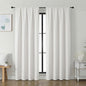Simplebrand Ava Light Beige Light Filtering Curtains for Bedroom 72 Inch Length 2 Panels Set, Privacy Thermal Insulated Rod Pocket Door Window Curtains for Patio French Door Front Door, W40 x L72 Inch