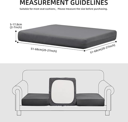 Outdoor Cushion Covers Set,12PCS Patio Furniture Couch Seat Slipcovers, Replacement for Sofa Sectional Chair(Cover，Only)