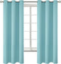 BGment Blackout Curtains - Grommet Thermal Insulated Room Darkening Bedroom and Living Room Curtains, Set of 2 Panels (46 x 63 Inch, Baby Blue)