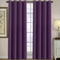 H.VERSAILTEX Preminum Blackout Curtains for Living Room/Patio Door Thermal Insulated Window Treatment Curtain Panels for Bedroom, Girls Bedroom Curtains - 52 x 96 in Long , Plum Purple (1 Panel)