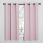 NICETOWN Baby Pink Blackout Curtains 48 inches Length for Laundry Room, 2 Panels, 42" Wide, Thermal Insulated Decoration Drapes for Short Window