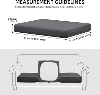 Outdoor Cushion Covers Set,8PCS Patio Furniture Couch Seat Slipcovers, Replacement for Sofa Sectional Chair(Cover，Only)