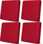 Newwiee Set of 4 Stretch Patio Cushion Covers Sofa Couch Seat Chair Slipcovers Cushion Cover Replacement Furniture Protector for Pets Washable(Burgundy,Seat Cover,Solid)