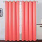 LEMOMO Blackout Curtains 52 x 90 Inch Long Coral Curtains Set of 2 Panels Room Darkening Curtains for Bedroom and Living Room