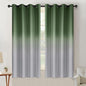 SimpleHome Ombre Room Darkening Curtains for Living Room, Light Blocking Sage Green to Grey White Thick Thermal Insulated Grommet Window Curtains Drapes for Bedroom, 2 Panels, 52x63 inches Length