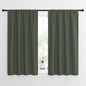 NICETOWN Bedroom Curtains Blackout Draperies - All Season Thermal Insulated Solid Rod Pocket Top Blackout Curtains/Drapes for Kid's Room (Dark Mallard, 1 Pair, 42 x 54 Inch)