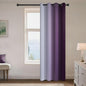 Yakamok Greyish White to Purple Ombre Curtain for Bedroom, Light Blocking Thermal Insulated Window Drape for Living Room(1 Panel, 52x84 Inch)