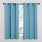 NICETOWN Blackout Draperies Curtains for Kids Room, Window Treatment Thermal Insulated Grommet Blackout Drape Panels for Bedroom (Teal Blue, Set of 2, 34 by 54 inches)