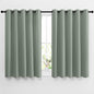 NICETOWN Blackout Greyish Blue Curtains for Bedroom - Window Treatment Thermal Insulated Grommet Solid Drapes Energy Saving Sound Reducing for Basement, 2 Panels, W66 x L54