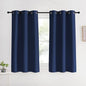 NICETOWN Blackout Draperies Curtains, Navy, 1 Pair, 42 x 60 Inch, All Season Thermal Insulated Solid Grommet Top Blackout Curtains/Drapes for Kid's Room