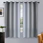 SimpleHome Ombre Room Darkening Curtains for Living Room, Light Blocking Gradient Grey to Greyish White Thermal Insulated Grommet Window Curtains/Drapes for Bedroom, 2 Panels, 52x63 inches Length