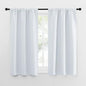 NICETOWN Greyish White Window Curtain Panels - Thermal Insulated Rod Pocket Room Darkening Curtain Sets for Bedroom (Greyish White, 2 Panels, 29 by 50)