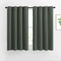 NICETOWN Bedroom Blackout Curtains & Drapes - Window Treatment Thermal Insulated Solid Grommet Voice Reducing for Kitchen/Nursery, Dark Mallard, 1 Pair, W52 x L54