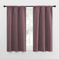 NICETOWN Kitchen Curtains, Short Blackout Curtains & Drapes, Home Decoration Privacy Thermal Insulated Curtains for Unicorn Theam Room (Dry Rose, 34" Wide, 54" Long, 2 PCs)