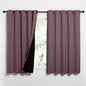 NICETOWN Dry Rose 100% Blackout Lined Curtains, 2 Thick Layers Completely Blackout Window Treatment Thermal Insulated Drapes for Kitchen/Bedroom (1 Pair, 62 inches Width x 63 inches Length Each Panel)