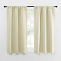 NICETOWN Kitchen Curtains, Short Blackout Curtains & Drapes, Home Decoration Privacy Thermal Insulated Curtains for Unicorn Theam Room (Beige, 34" Wide, 54" Long, 2 PCs)