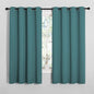 NICETOWN Bedroom Curtain Panels Blackout Draperies, Thermal Insulated Solid Grommet Blackout Curtains/Drapes (Sea Teal, One Pair, 55 by 68-inch)