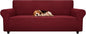 ZNSAYOTX Stretch Oversized Couch Cover Universal Sofa Covers for Living Room Dogs Pet Furniture Protector Spandex Extra Large Sofa Slipcovers with Anti Slip Foam Sticks (Wine Red, XL Sofa)